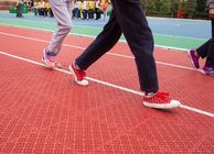 Chiny Trwała wewnętrzna nawierzchnia do biegania, syntetyczna podłoga toru do biegania firma